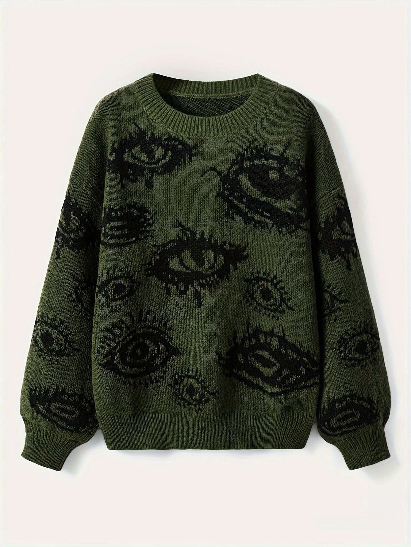 Velour Arc Contrast Sweater