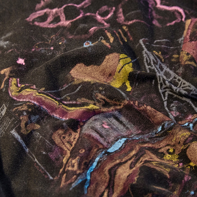 Velour Arc Vintage Loose Graphic T-Shirt