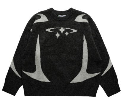 Velour Arc Minimal Sweater