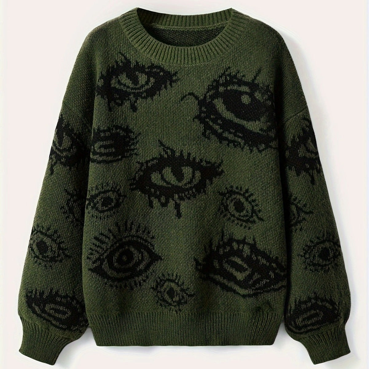 Velour Arc Contrast Sweater