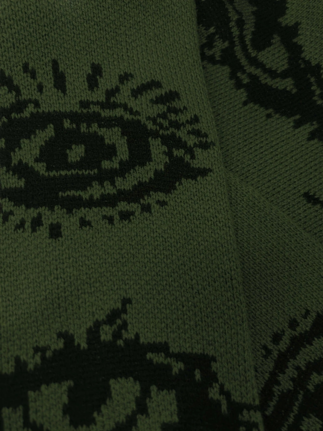 Velour Arc Contrast Sweater