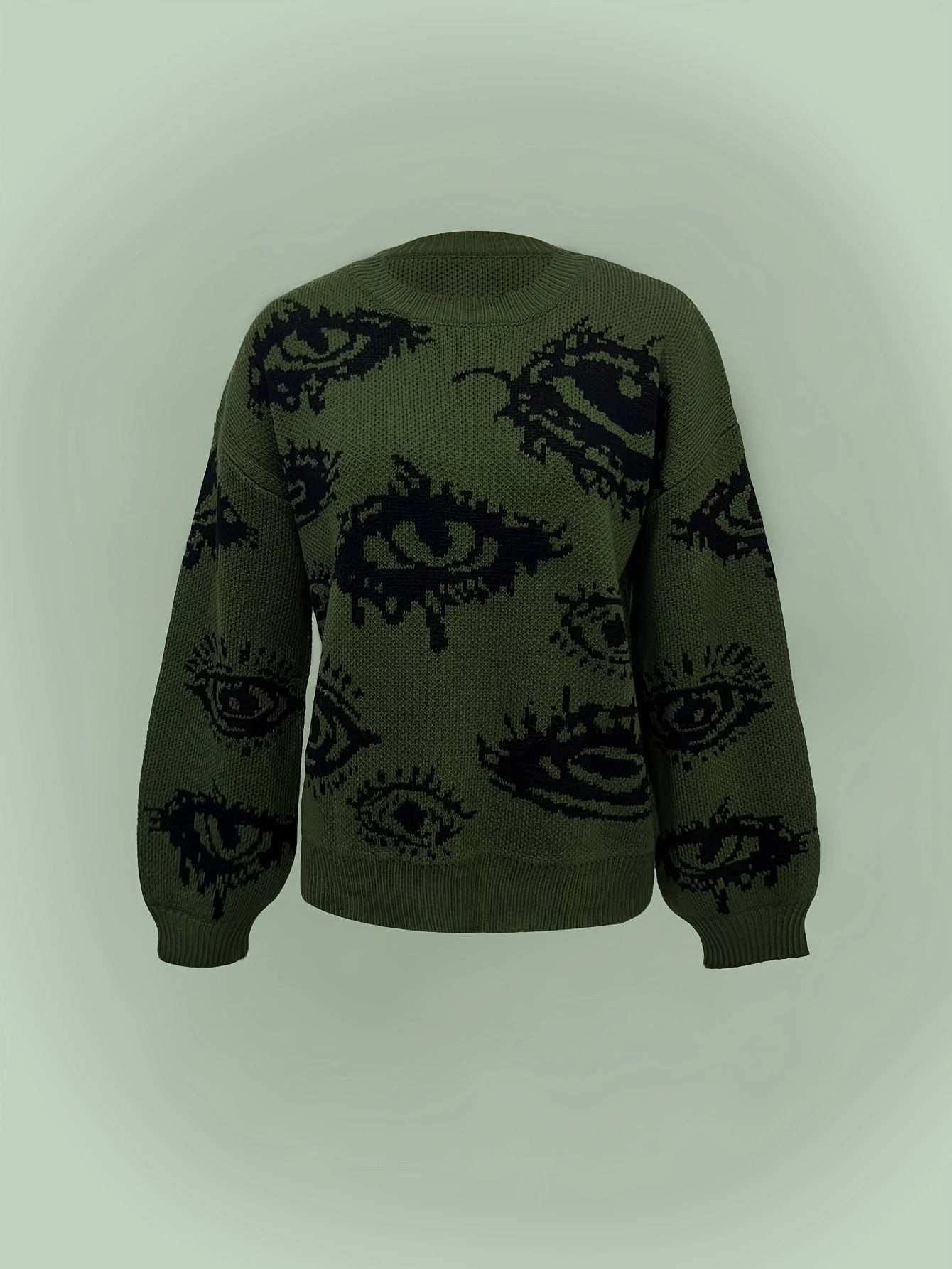 Velour Arc Contrast Sweater