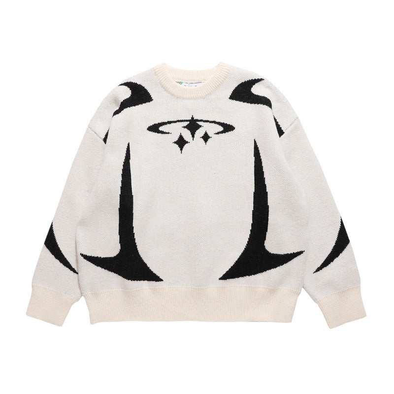 Velour Arc Minimal Sweater