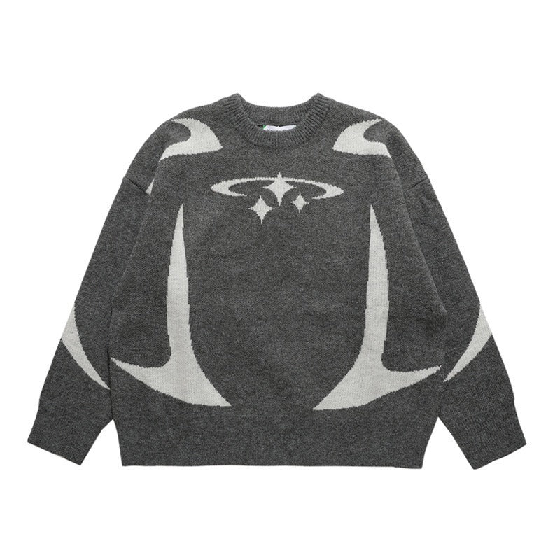 Velour Arc Minimal Sweater
